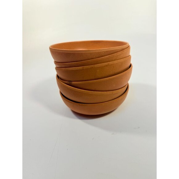 Ellingers Agatized Wooden Bowl Kitchen #60 Set of Six Made in Sheboygan, Wiscons - Picture 2 of 11